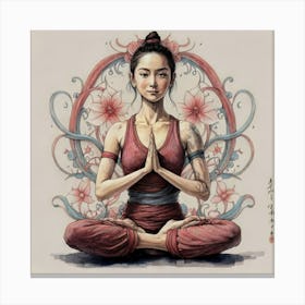 Yoga Instructor Canvas Print