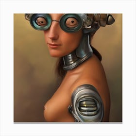 Robot Girl 6 Canvas Print