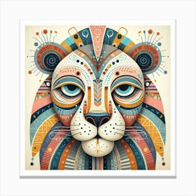 Lion Print Wall Art 1 Canvas Print