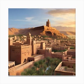 Moroccan City Canvas Print