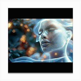 Abstract Of A Woman Lucid Dreaming Canvas Print