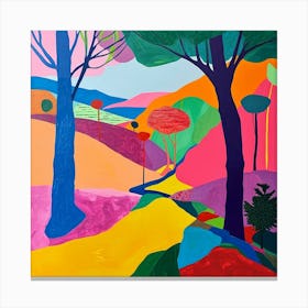 Colourful Abstract The New Forest England 2 Canvas Print