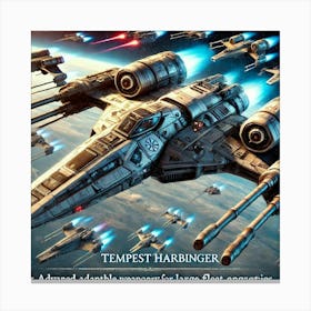 A Close Up Sci Fi Illustration Of The Tempest Harb 1 1 Canvas Print