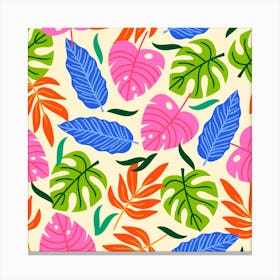 Tropical Sheets Summer Beach Canvas Print