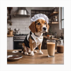 Puppy la cuisine Canvas Print