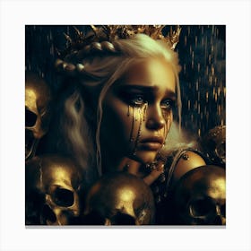 Queen Of Skulls Canvas Print