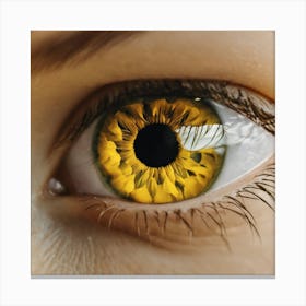 Yellow Eye 3 Canvas Print