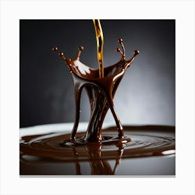 Chocolate Pouring 9 Canvas Print