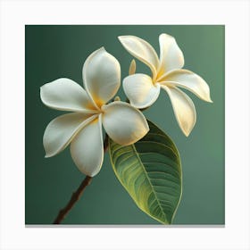 Floral Art 0009 Single Flowers 0008 Floral Bot 0020 Bp6586 Imagine An Frangipani Flowers Boquet In Its Closed Sta 60cea8 Canvas Print