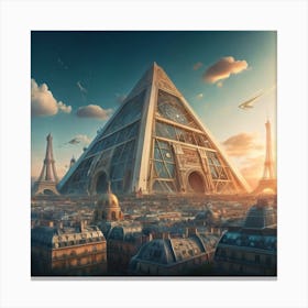 Pyramid Of Paris Canvas Print