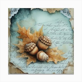 Autumn Acorns Canvas Print