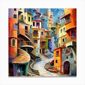 Russian City 1 Canvas Print