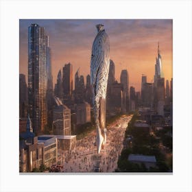 Futuristic Skyscraper 8 Canvas Print