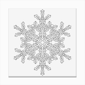 Snowflake Mandala 02 Canvas Print