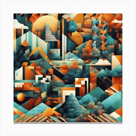 Abstract Painting Canvas Print