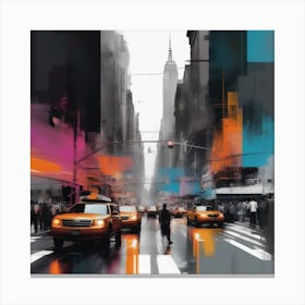 Abstract Glitch Canvas Print