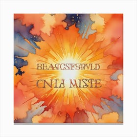 Beascseld Cna Mist Canvas Print