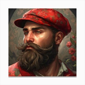 Bearded Man Canvas Print