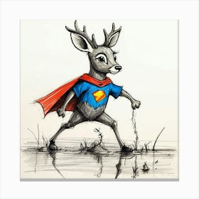 Super Deer 7 Canvas Print