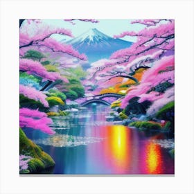 Cherry Blossoms In Spring Canvas Print
