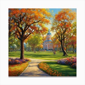 Autumn Park Canvas Print