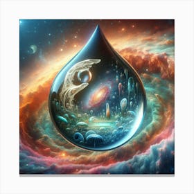 Drop Of Water Canvas Print