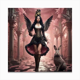 steampunk Alice Canvas Print