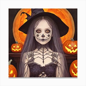 Halloween Witch 1 Canvas Print