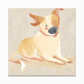 Dog Laying Down Canvas Print