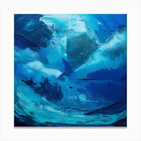 In The Depths Of The Azure Sea Canvas Print
