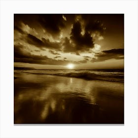 Sunset On The Beach 975 Canvas Print