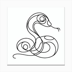 Snake Picasso style 1 Canvas Print