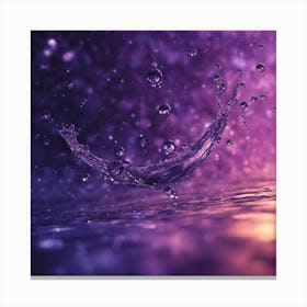 Water Splash Canvas Print