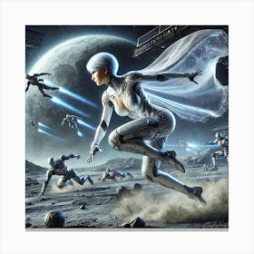 High Commander Selene Zero G Mastery Canvas Print