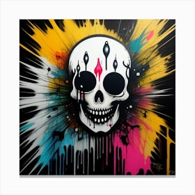 Skull Painting 2 Canvas Print