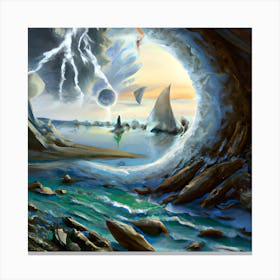 Sea Cave Canvas Print