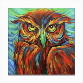 Colorful Owl Canvas Print