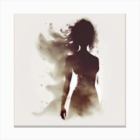 Silhouette Of A Woman 1 Canvas Print