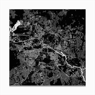 Berlin in Black Canvas Print