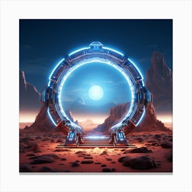 Futuristic Space Canvas Print