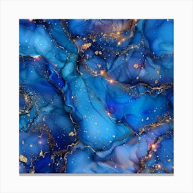 Blue Marble Texture Canvas Print