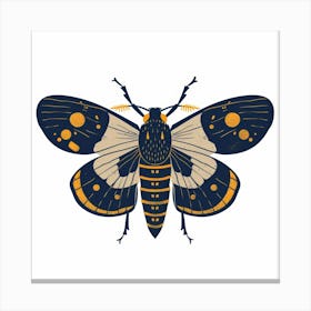 Moth Print Canvas Print