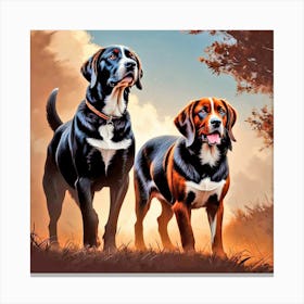 Beagles 2 Canvas Print
