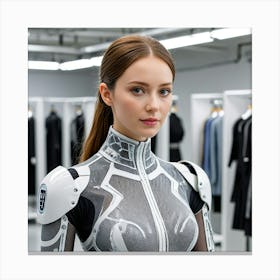 Futuristic Woman 3 Canvas Print