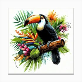 Illustration toucan 3 Canvas Print
