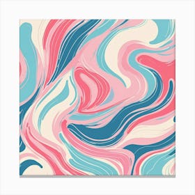 Abstract Swirls Art Print 1 Canvas Print