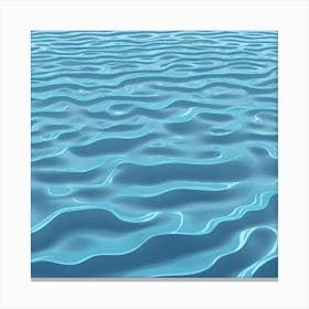Realistic Water Flat Surface For Background Use (52) Canvas Print