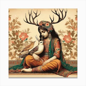 'Indian Girl' Canvas Print