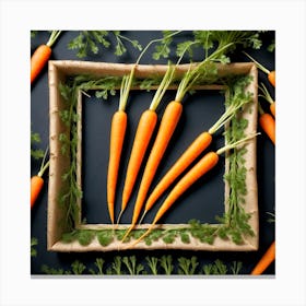 Carrots In A Frame 52 Canvas Print