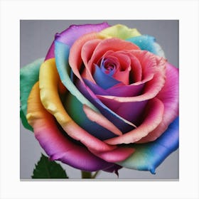 Rainbow Rose 2 Canvas Print